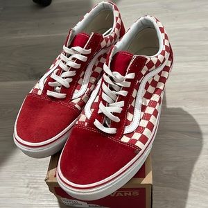Red Checkered Vans
